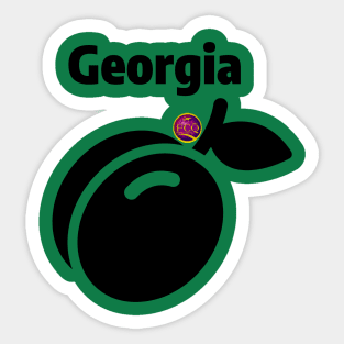 Georgia Peach Sticker